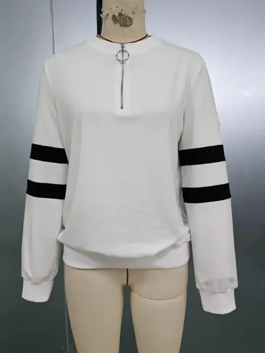 Women's Zipper Collar Long Sleeve Hoodie Top Female Daily Clothing Pullovers New Style Women Casual Round Neck Loose Sweatshirt
Women's Zipper Collar Long Sleeve Hoodie Top Female Daily Clothing Pullovers New Style Women Casual Round Neck Loose Sweatshirt