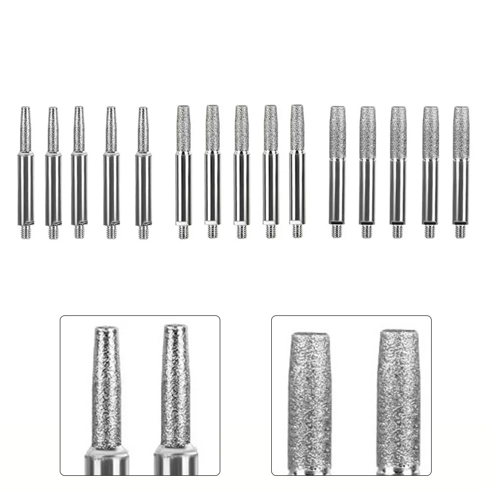 5pcs Diamond Coated Cylindrical Burr Chainsaw Sharpener 4/4.8/5.5mm Grinding Head For Hand-Crank Chainsaw-Chain Sharpening Jig
5pcs Diamond Coated Cylindrical Burr Chainsaw Sharpener 4/4.8/5.5mm Grinding Head For Hand-Crank Chainsaw-Chain Sharpening Jig