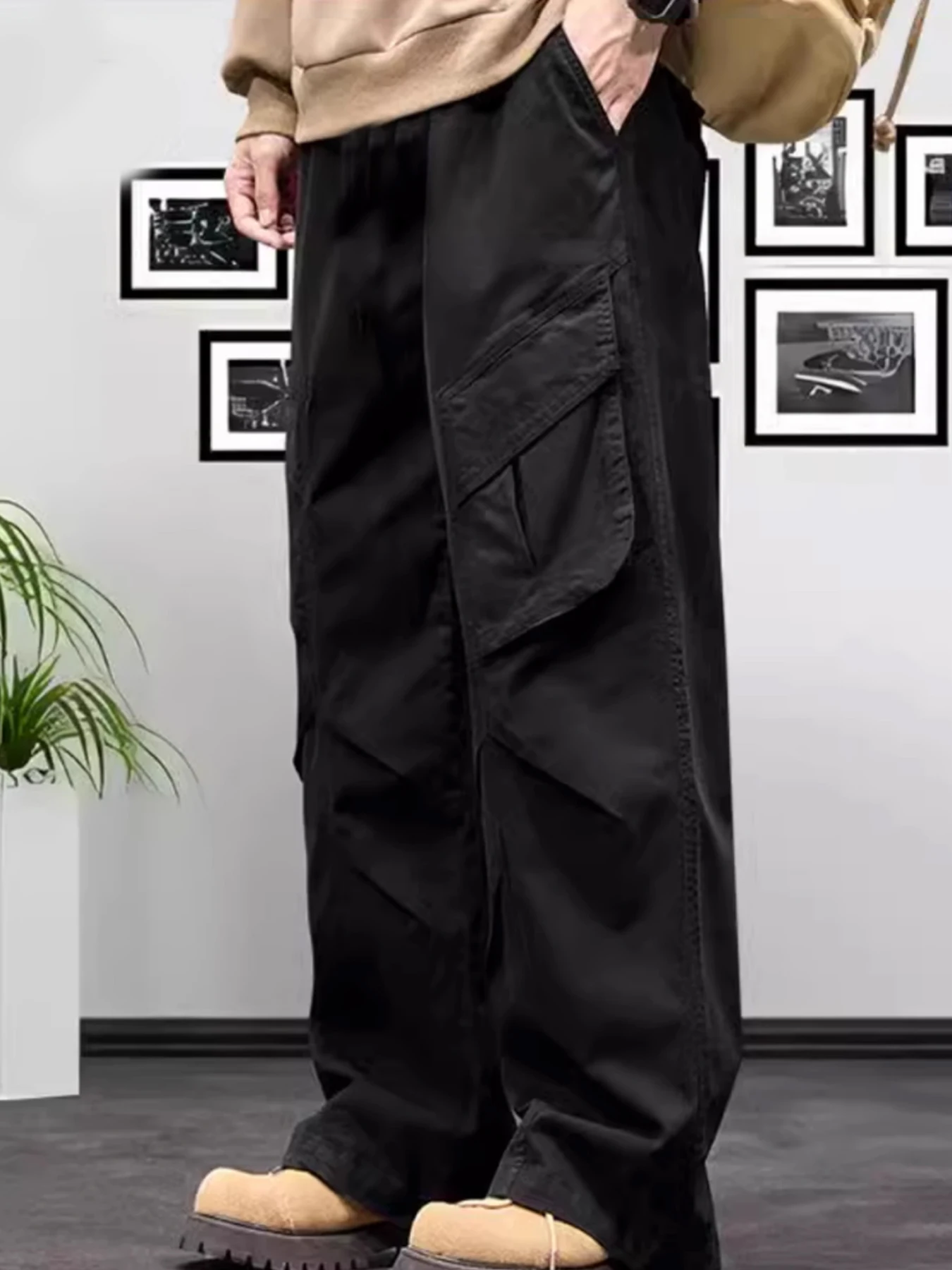 Large pocket street dance loose fitting leg binding commuting straight leg pants men's new American versatile casual workwear
Large pocket street dance loose fitting leg binding commuting straight leg pants men's new American versatile casual workwear