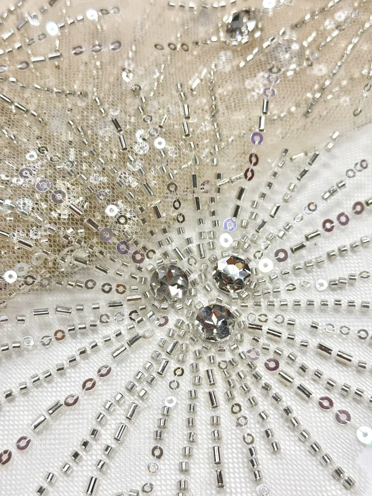 Luxury Handmade French African Crystal Stone Beads Sequin Lace Fabric High Quality Nigerian Embroidery for Wedding Dress
Luxury Handmade French African Crystal Stone Beads Sequin Lace Fabric High Quality Nigerian Embroidery for Wedding Dress