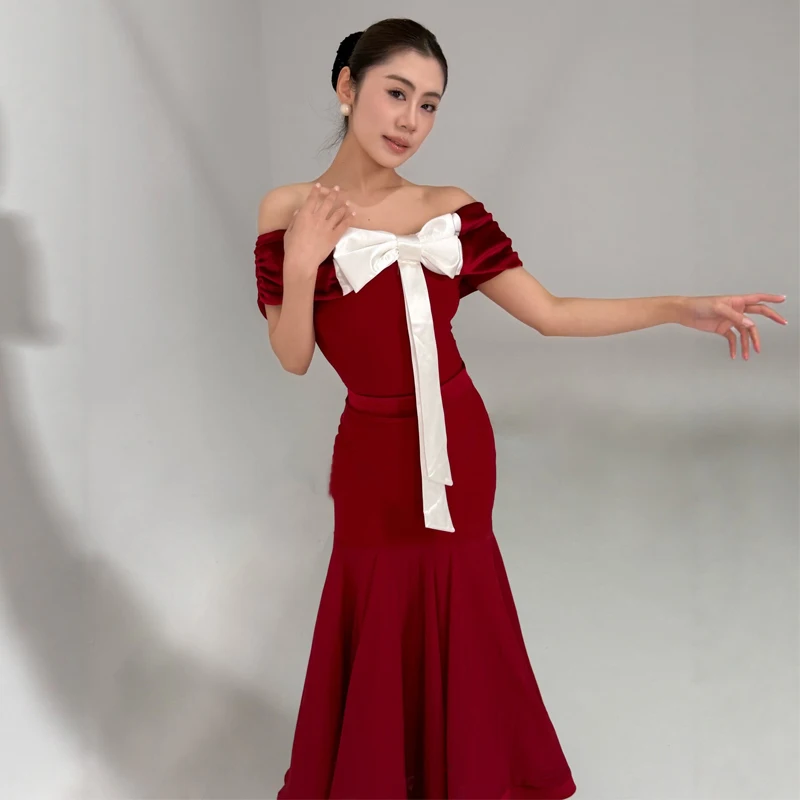 Adults Ballroom Dance Performance Suits Women Waltz Modern Dancing Clothes Female Red Latin Dance Competition Dresses SL15163
Adults Ballroom Dance Performance Suits Women Waltz Modern Dancing Clothes Female Red Latin Dance Competition Dresses SL15163