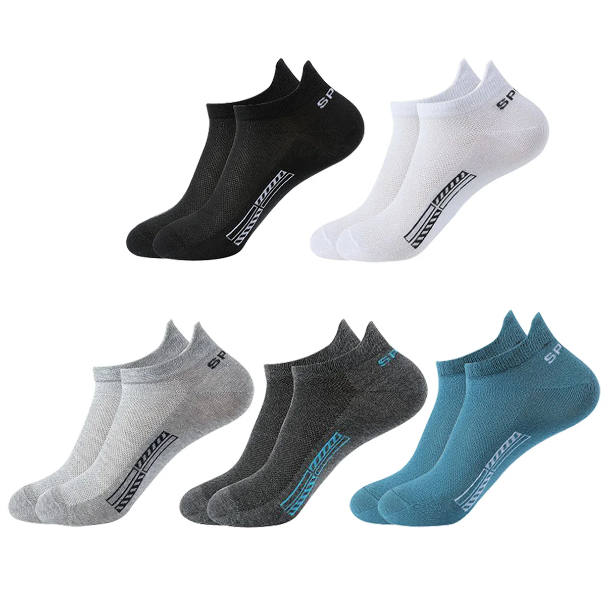 5 Pairs Men Ankle Sports Socks Summer Black White Mesh Breathable Low Cut Socks No Show Cotton Soft Athletic Casual Short Socks
5 Pairs Men Ankle Sports Socks Summer Black White Mesh Breathable Low Cut Socks No Show Cotton Soft Athletic Casual Short Socks