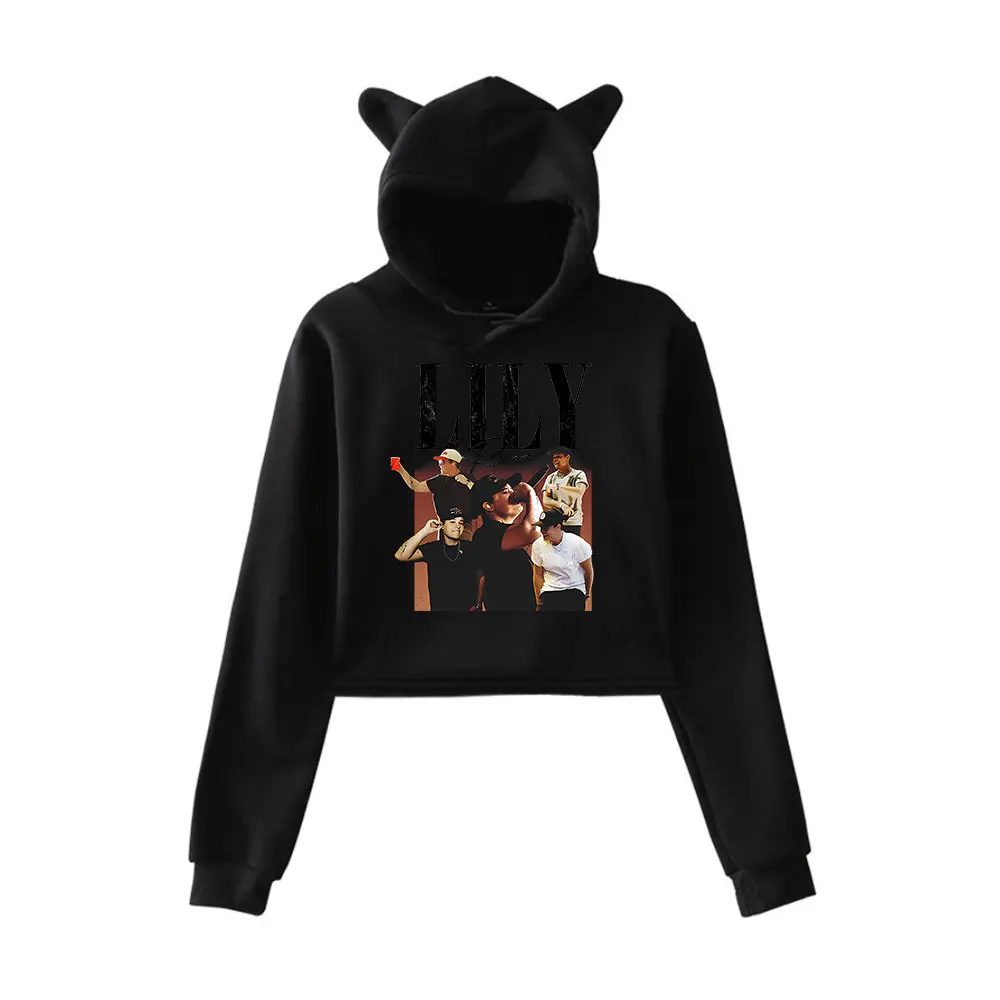 Lily Rose Hoodie Vintage 90s Streetwear Fashion Hoodie Merch Hoodies Sweatshirts for Girls Cat Ear Crop
Lily Rose Hoodie Vintage 90s Streetwear Fashion Hoodie Merch Hoodies Sweatshirts for Girls Cat Ear Crop