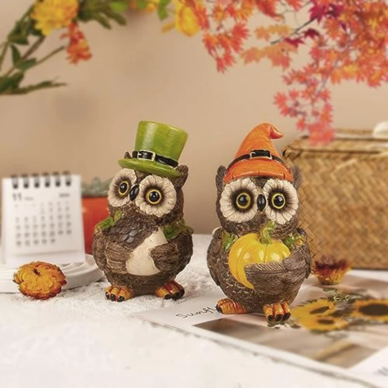 2 Piece Owls Statue Fall Resin Bird Figurines Ornaments Cute Bedroom Decor As Shown Resin For Women Thanksgiving Decorations
2 Piece Owls Statue Fall Resin Bird Figurines Ornaments Cute Bedroom Decor As Shown Resin For Women Thanksgiving Decorations