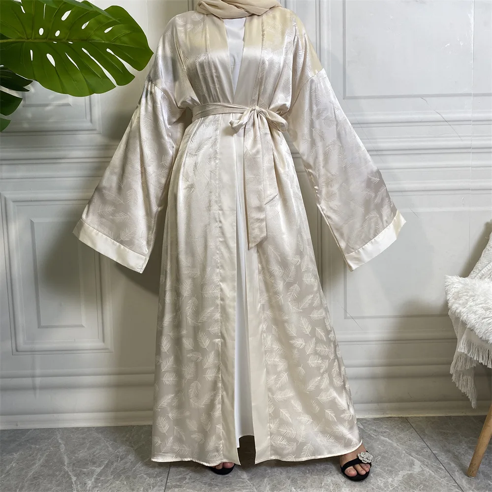 Fashionable Printed Satin Cardigan Robe with Loose Sleeves, Muslim 1948 Long Dress Robe Abaya Ramadan Dubai Luxury Islam Elegant
Fashionable Printed Satin Cardigan Robe with Loose Sleeves, Muslim 1948 Long Dress Robe Abaya Ramadan Dubai Luxury Islam Elegant