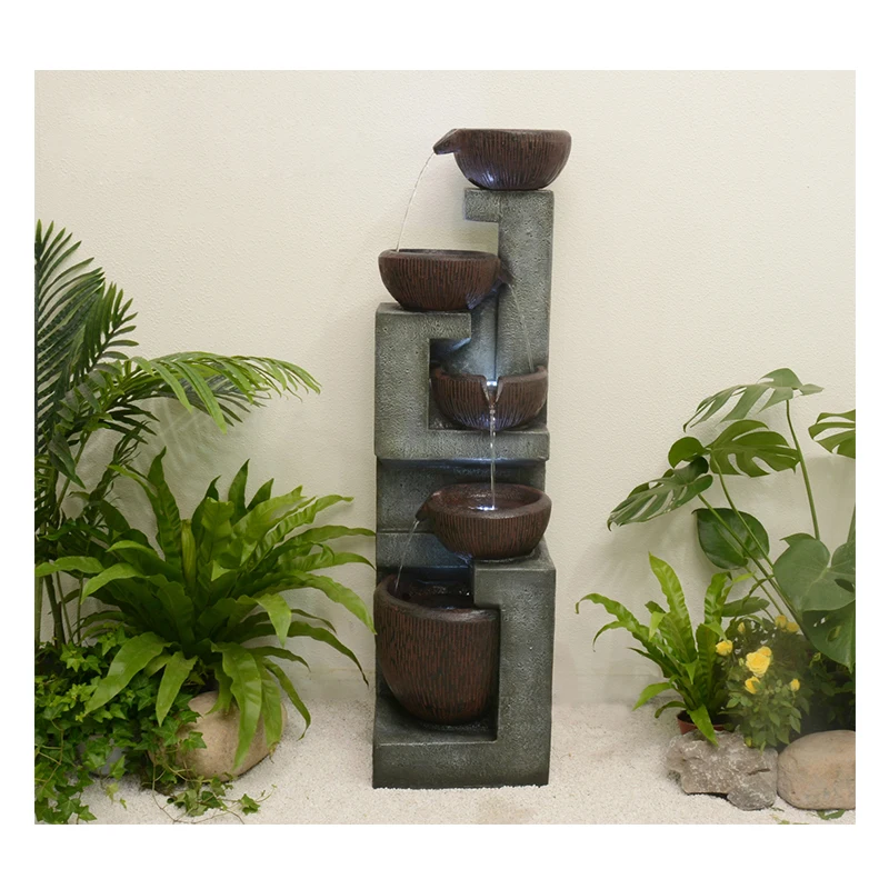 Decoration For Christmas Garden Fountain Outdoor Water Fountains Resin Fountain Brown With Led Lights
Decoration For Christmas Garden Fountain Outdoor Water Fountains Resin Fountain Brown With Led Lights