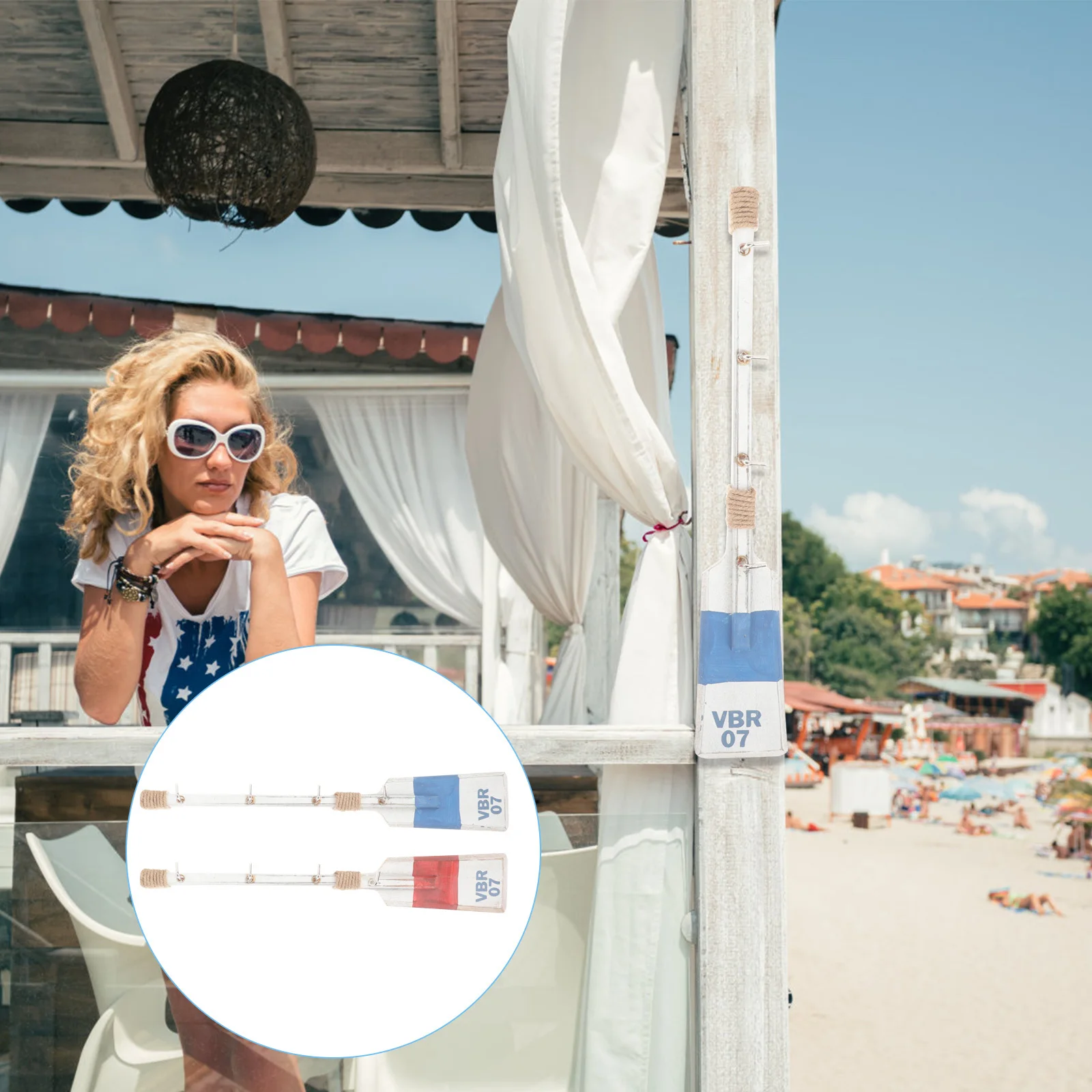 2pcs Paddle Shape Wall Hooks Mediterranean Style Decorative Hangers For Bathroom Kitchen Living Room Coastal Ocean Decoration
2pcs Paddle Shape Wall Hooks Mediterranean Style Decorative Hangers For Bathroom Kitchen Living Room Coastal Ocean Decoration