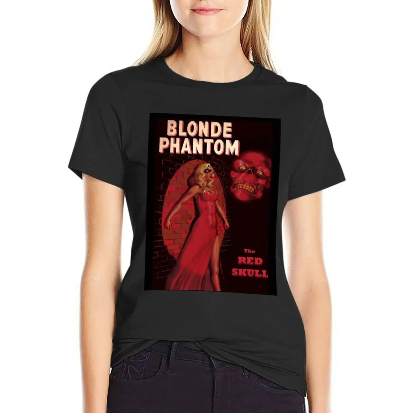 Blonde Phantom T-Shirt funnys anime clothes animal print cute clothes Women t shirt
Blonde Phantom T-Shirt funnys anime clothes animal print cute clothes Women t shirt