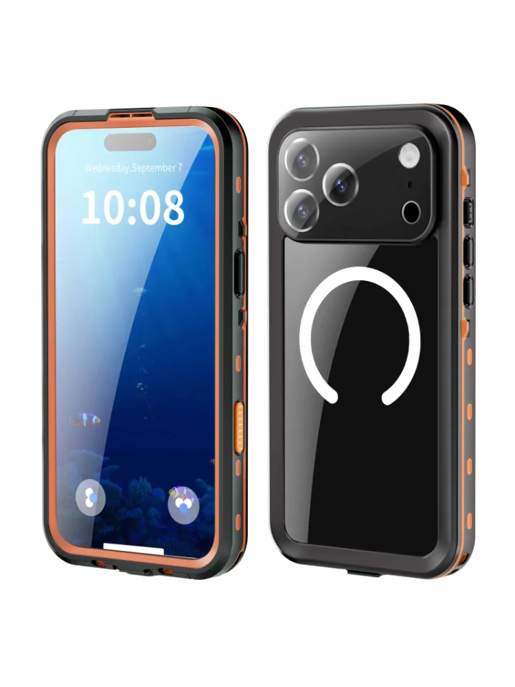 IP68 Waterproof Magnetic Case For iPhone 17 Pro Max 16 14 15 Plus 2M Diving Swimming Phone Dustproof Protection 360 Full Cover
IP68 Waterproof Magnetic Case For iPhone 17 Pro Max 16 14 15 Plus 2M Diving Swimming Phone Dustproof Protection 360 Full Cover