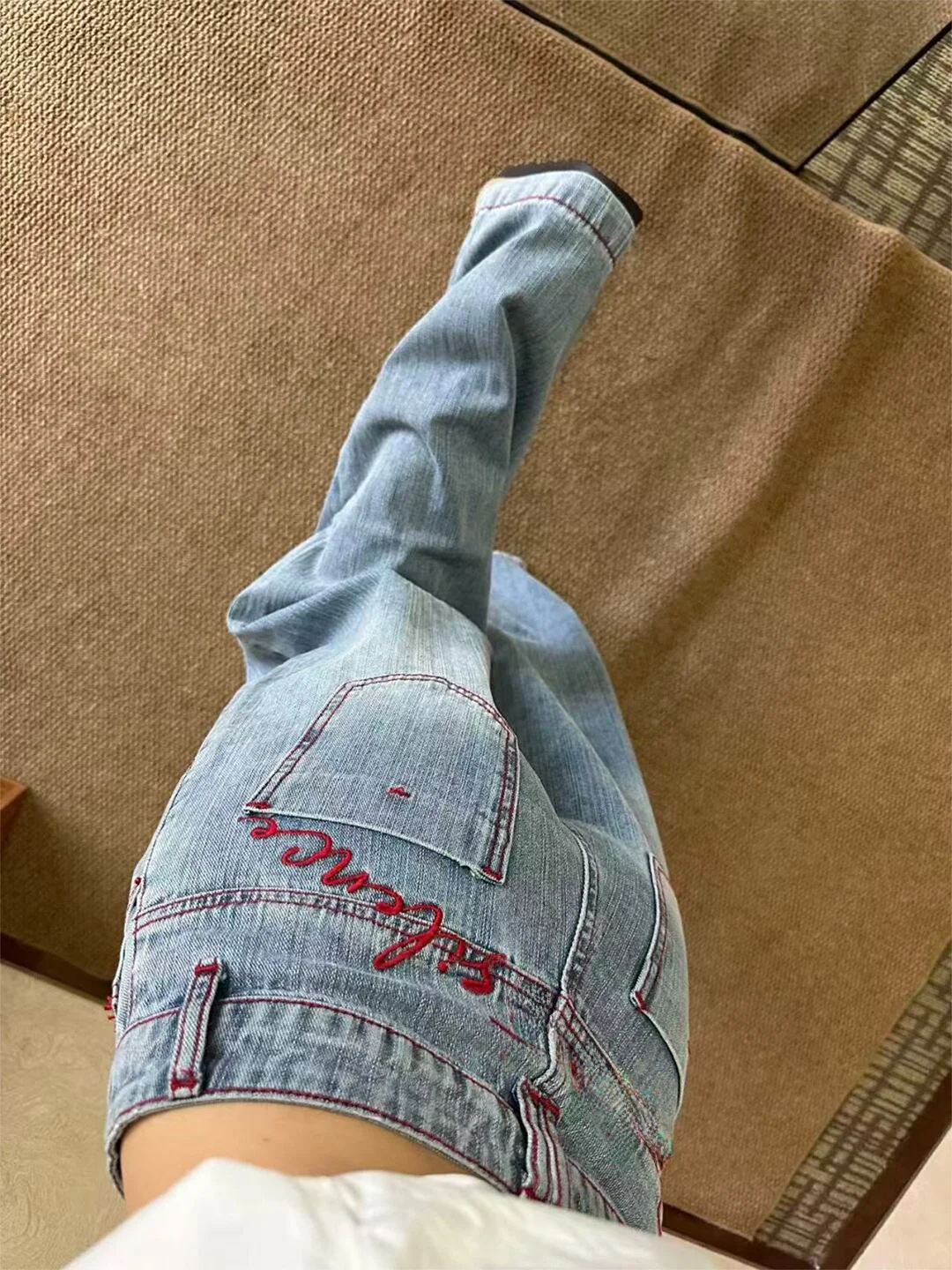 Summer 2026 Women's Skinny Denim Jeans Short Size Pocket Embroidery Narrow Version American Style Wide Leg Pants Casual High ...
Summer 2026 Women's Skinny Denim Jeans Short Size Pocket Embroidery Narrow Version American Style Wide Leg Pants Casual High ...