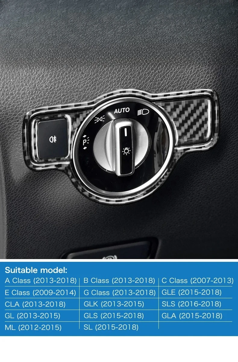 Наклейки на переключатель фар из углеродного волокна Airspeed для Mercedes Benz A B C E G Class CLA GLA GLE GLK GL, аксессуары, накладка на автомобиль
Наклейки на переключатель фар из углеродного волокна Airspeed для Mercedes Benz A B C E G Class CLA GLA GLE GLK GL, аксессуары, накладка на автомобиль