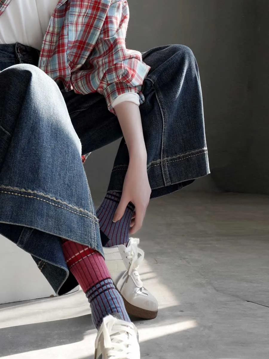 Warmo Vintage High Waist Wide Leg Jeans Women's Spring New Loose Casual Straight Leg Pants Cotton Blend Comfortable Breathable
Warmo Vintage High Waist Wide Leg Jeans Women's Spring New Loose Casual Straight Leg Pants Cotton Blend Comfortable Breathable
