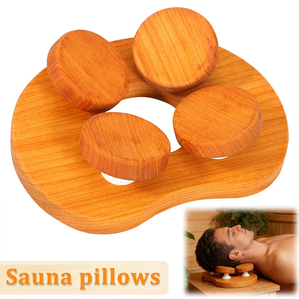 Wooden Sauna Headrest Ergonomic 4 Point Sauna Head Pillow with Rotatable Disc Portable Sauna Accessory for Gym Home Spa Present
Wooden Sauna Headrest Ergonomic 4 Point Sauna Head Pillow with Rotatable Disc Portable Sauna Accessory for Gym Home Spa Present