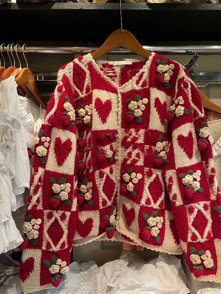 Ele Red Lazy Knitted Sweater Women's Loose Cisas Sweater Autumn 2025 Faionable Sle Commute Korean Version Long Sl...
Ele Red Lazy Knitted Sweater Women's Loose Cisas Sweater Autumn 2025 Faionable Sle Commute Korean Version Long Sl...