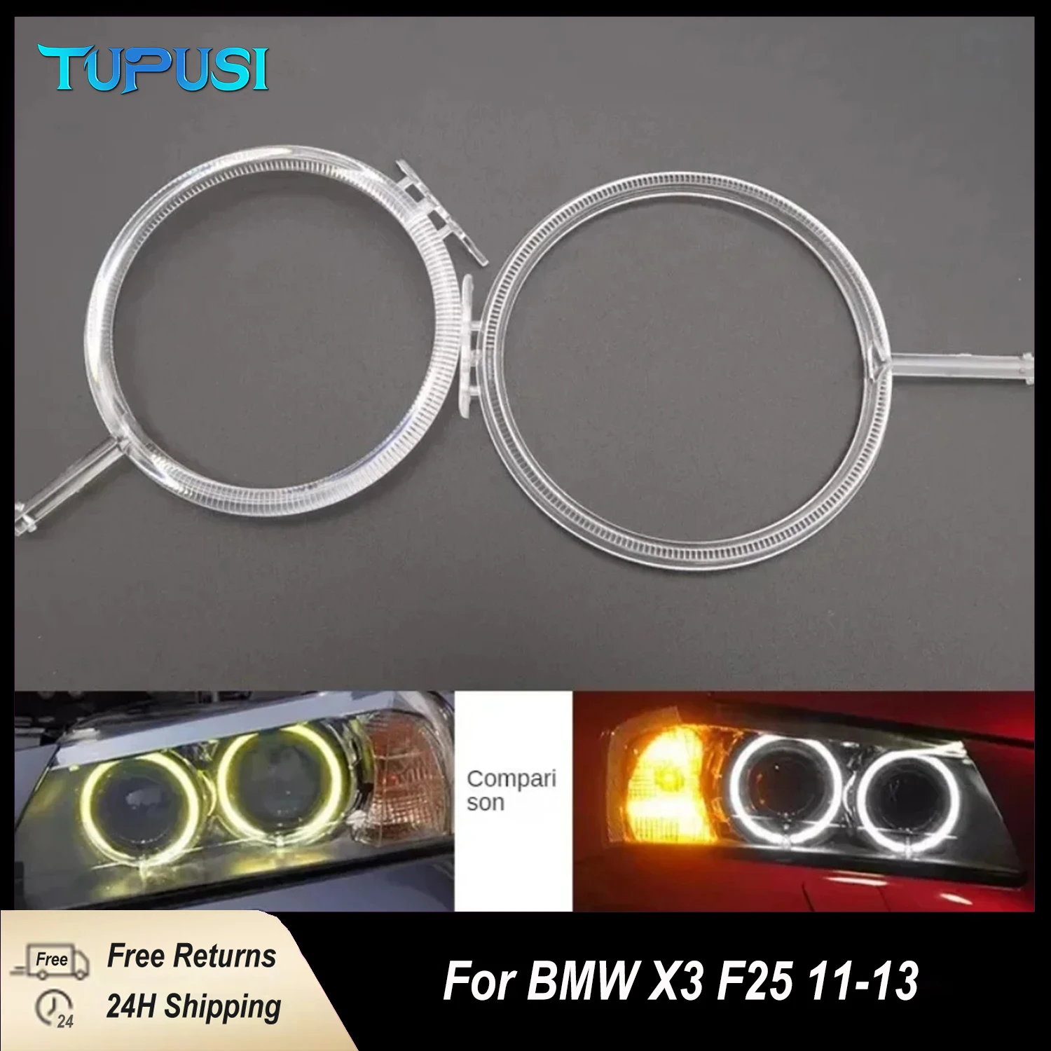 2PCS For BMW X3 F25 X4 F26 2011 2012 2013 DRL Light guide plate Light guide tube Headlight Daytime Running Light Guide Angel Eye
2PCS For BMW X3 F25 X4 F26 2011 2012 2013 DRL Light guide plate Light guide tube Headlight Daytime Running Light Guide Angel Eye