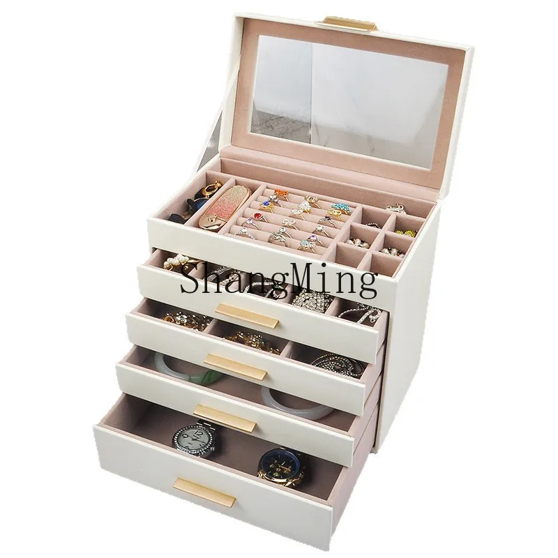 PYH multi-layer tempered glass jewelry box, large capacity anti-oxidation necklace jewelry special storage
PYH multi-layer tempered glass jewelry box, large capacity anti-oxidation necklace jewelry special storage
