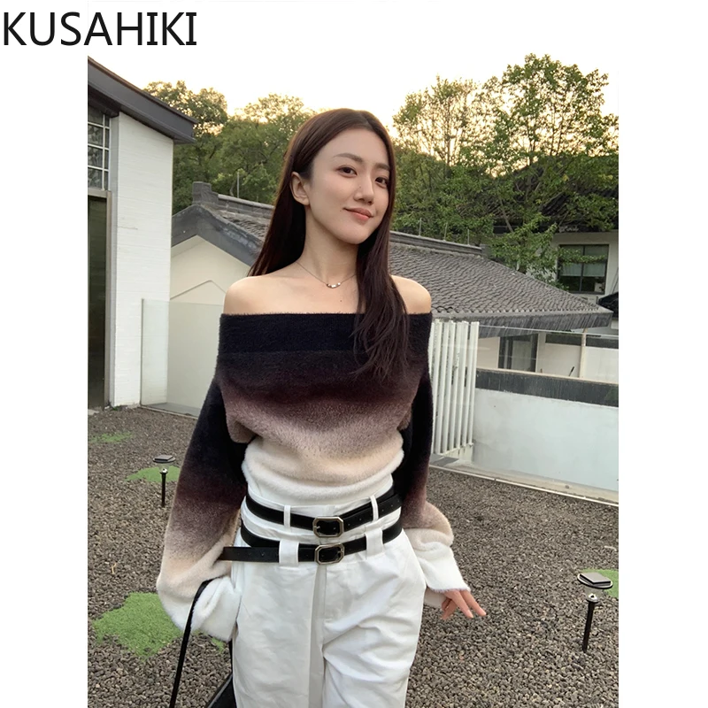 KUSAHIKI Spicy Girl свитер с открытыми плечами женский Ins корейский сексуальный трикотажный топ
KUSAHIKI Spicy Girl свитер с открытыми плечами женский Ins корейский сексуальный трикотажный топ
