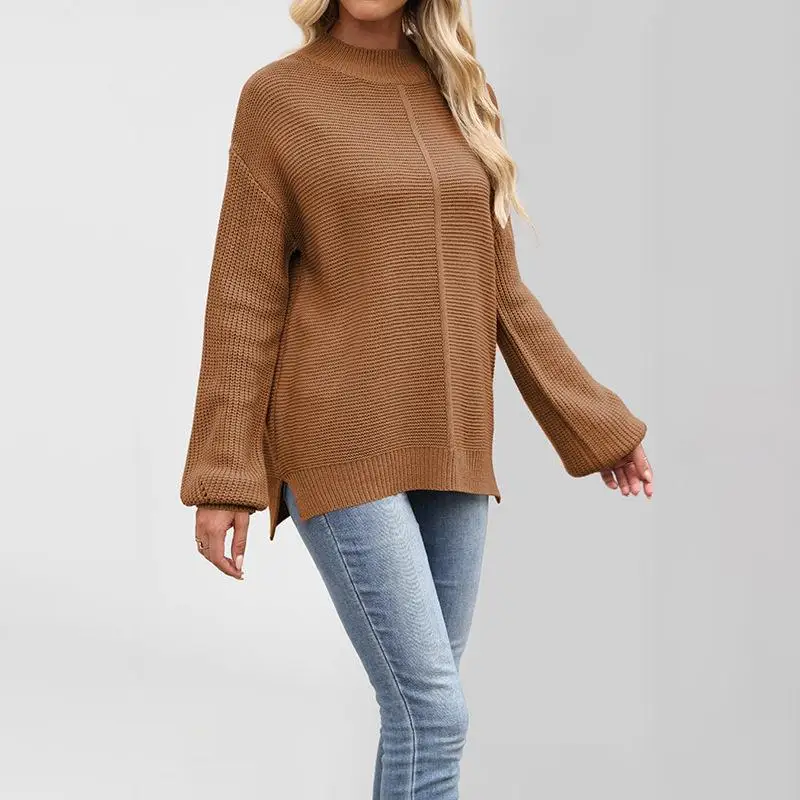 Loose Women's Knitted Sweater Half Collar Pure Color Autumn Winter New 2026 Cross-Border Fashion Ladies' Knitwear
Loose Women's Knitted Sweater Half Collar Pure Color Autumn Winter New 2026 Cross-Border Fashion Ladies' Knitwear