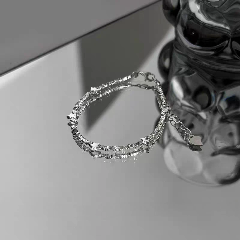 Лидер продаж, корейский стиль, модный изысканный простой браслет со сломанной серебряной звездой, роскошный элитный ювелирный подарок для женщин
Лидер продаж, корейский стиль, модный изысканный простой браслет со сломанной серебряной звездой, роскошный элитный ювелирный подарок для женщин