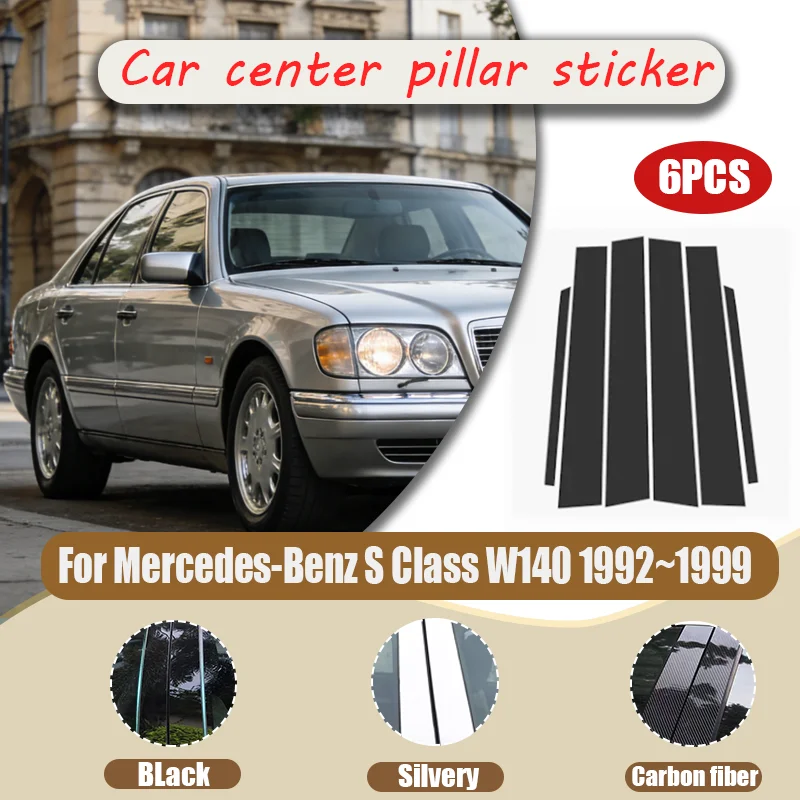 For Mercedes-Benz S Class W140 1992~1999 Car Center Pillar Protective Sticker UV Resistant Wearproof B C Pillar Decor Decal
For Mercedes-Benz S Class W140 1992~1999 Car Center Pillar Protective Sticker UV Resistant Wearproof B C Pillar Decor Decal