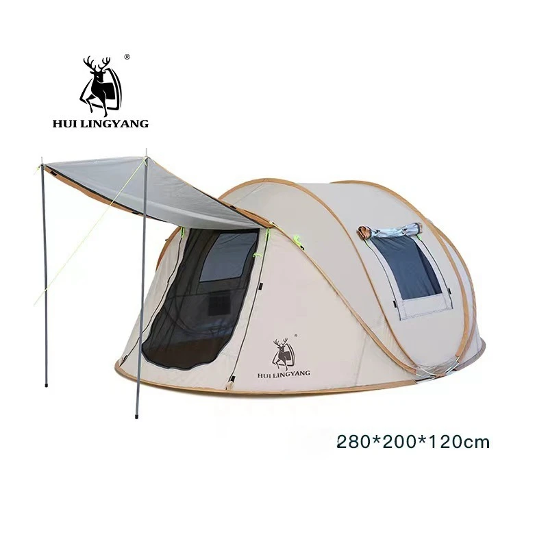 Hui Lingyang Pop Up Silver Coated Portable Folding Outdoor Camping Tent Quick Opening Fully Automatic Rain and Sun Protection
Hui Lingyang Pop Up Silver Coated Portable Folding Outdoor Camping Tent Quick Opening Fully Automatic Rain and Sun Protection