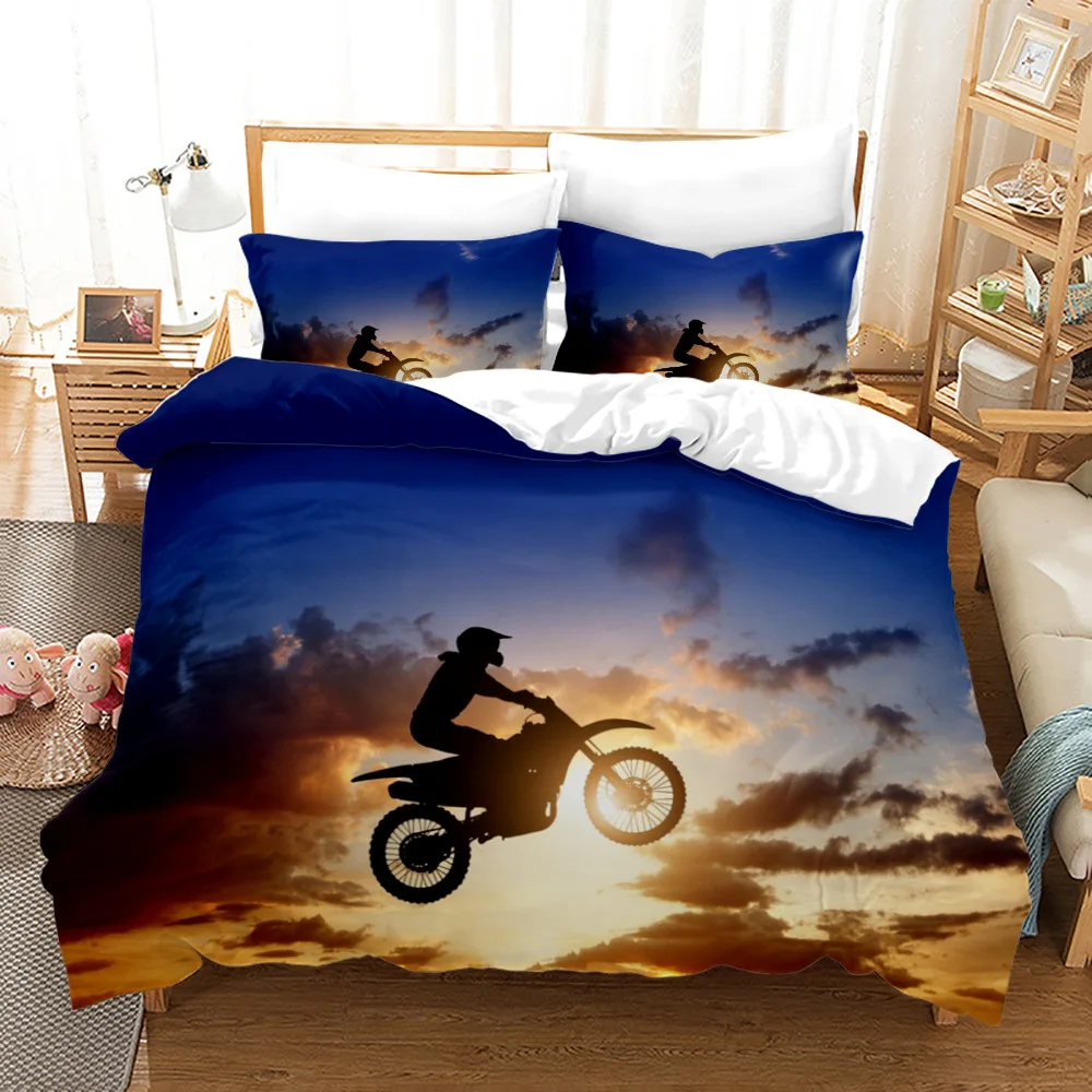 Motorcycle Motocross Duvet Cover King Queen Teens Racing Dirt Bike Motorbike Vehicles Extreme Sports Soft Polyester Quilt Cover
Motorcycle Motocross Duvet Cover King Queen Teens Racing Dirt Bike Motorbike Vehicles Extreme Sports Soft Polyester Quilt Cover