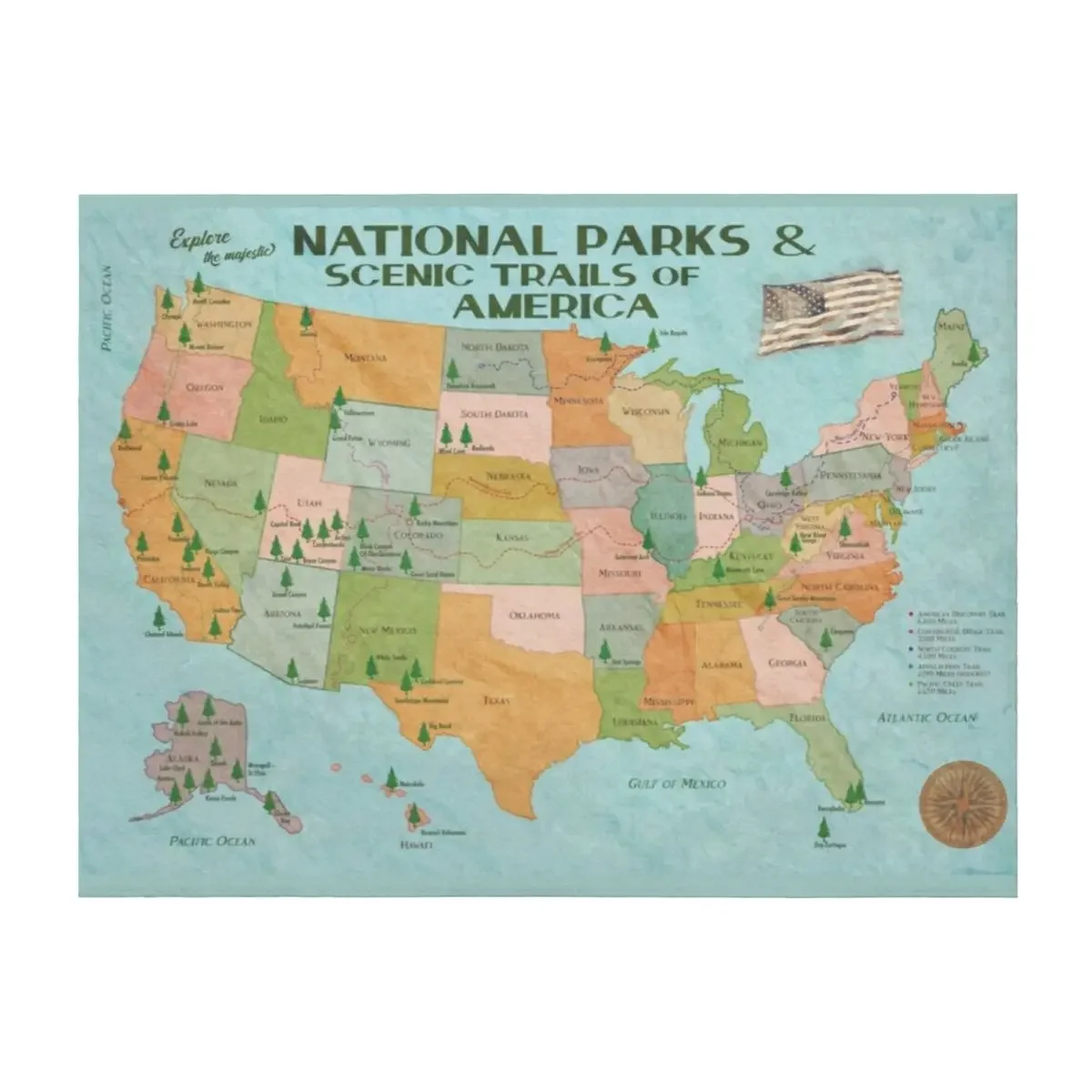 National Parks Of America Vintage Map Throw Blanket Summer Beddings blankets ands Bed Fashionable For Decorative Sofa Blankets
National Parks Of America Vintage Map Throw Blanket Summer Beddings blankets ands Bed Fashionable For Decorative Sofa Blankets