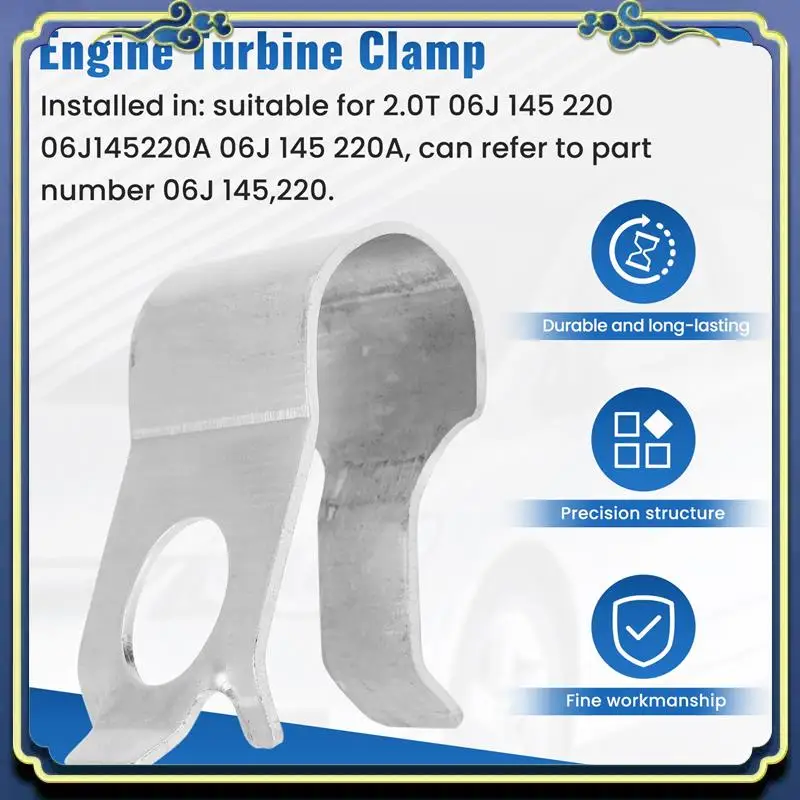 AU16-комплект креплений зажима для турбокомпрессора двигателя 06J145220A для Golf Jetta Passat, ремонт погремушки, автомобильные аксессуары 
AU16-комплект креплений зажима для турбокомпрессора двигателя 06J145220A для Golf Jetta Passat, ремонт погремушки, автомобильные аксессуары