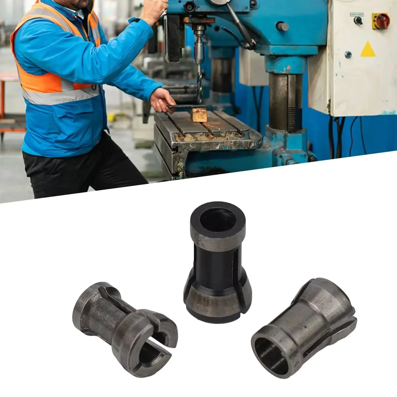 Collet Chuck 1/3pcs 6/6.35/8mm Collet Chuck For Engraving Trimming Machine Electric Router Edge Trimming Machine Clamp
Collet Chuck 1/3pcs 6/6.35/8mm Collet Chuck For Engraving Trimming Machine Electric Router Edge Trimming Machine Clamp