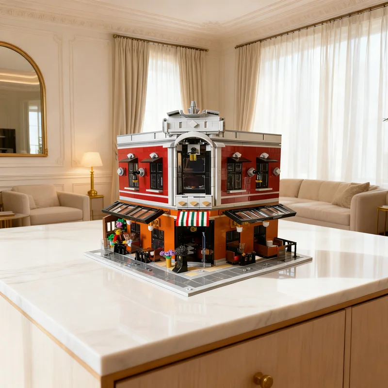 2280pcs MOC Italian Restaurant Corner Modular Alternate Icons Model Building blocks Architecture toy Christmas gifts Brick Kids
2280pcs MOC Italian Restaurant Corner Modular Alternate Icons Model Building blocks Architecture toy Christmas gifts Brick Kids