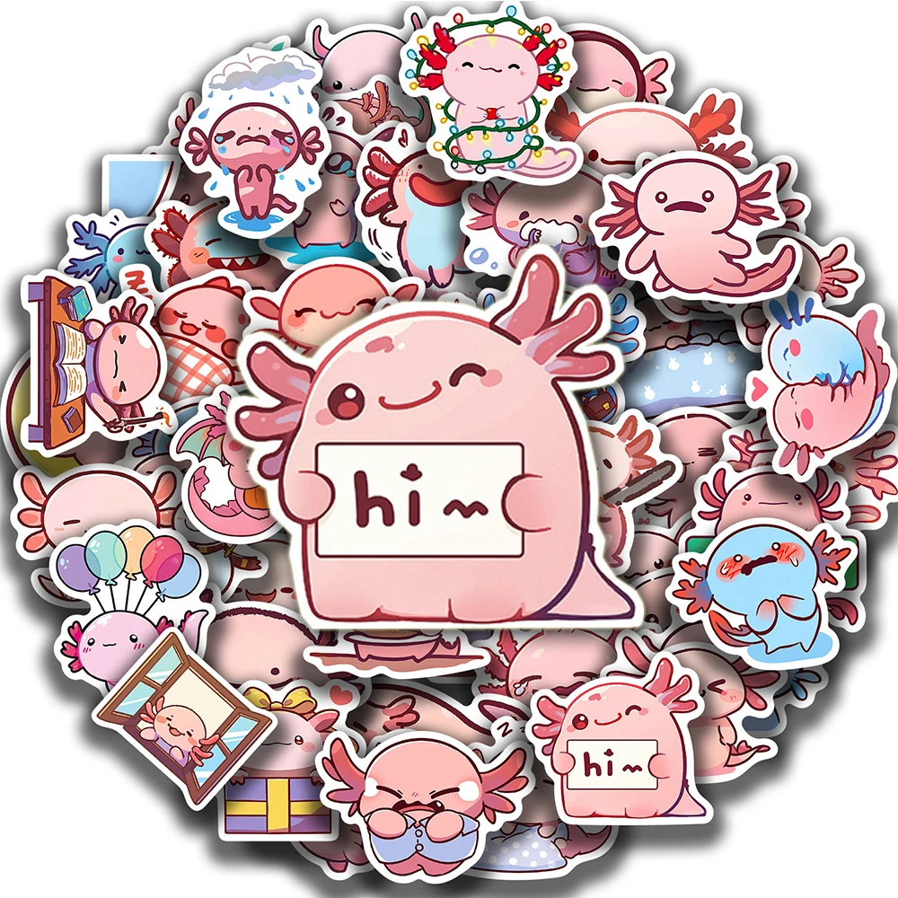 10/30/50pcs Creative Funny Pink Axolotl Animal Stickers Cute Graffiti Decal Toy DIY Motorcycle Luggage Guitar Waterproof Sticker
10/30/50pcs Creative Funny Pink Axolotl Animal Stickers Cute Graffiti Decal Toy DIY Motorcycle Luggage Guitar Waterproof Sticker