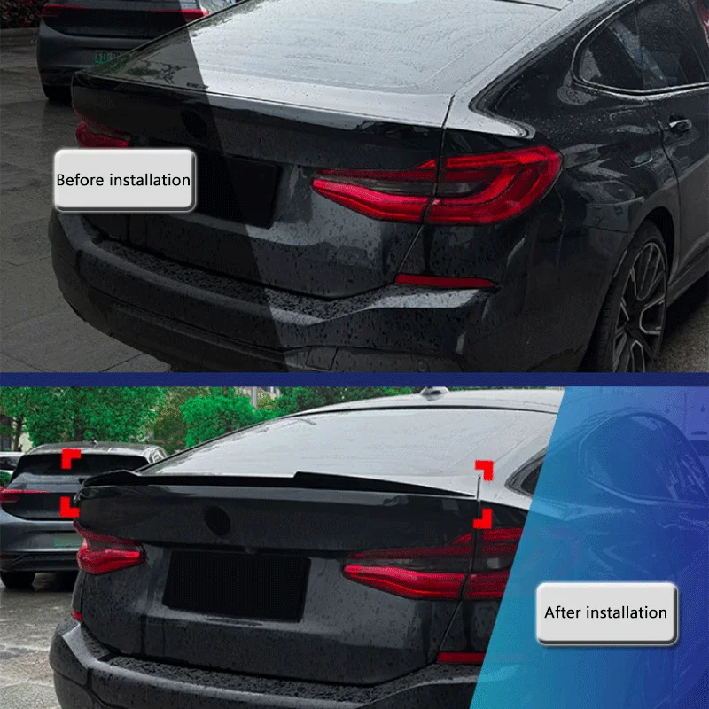 1Pcs Black ABS Rear Spoiler Wing For BMW 6 Series GT G32 2017+ M4 Style Car Spoilers and Wings Ailerons For Cars Modification
1Pcs Black ABS Rear Spoiler Wing For BMW 6 Series GT G32 2017+ M4 Style Car Spoilers and Wings Ailerons For Cars Modification
