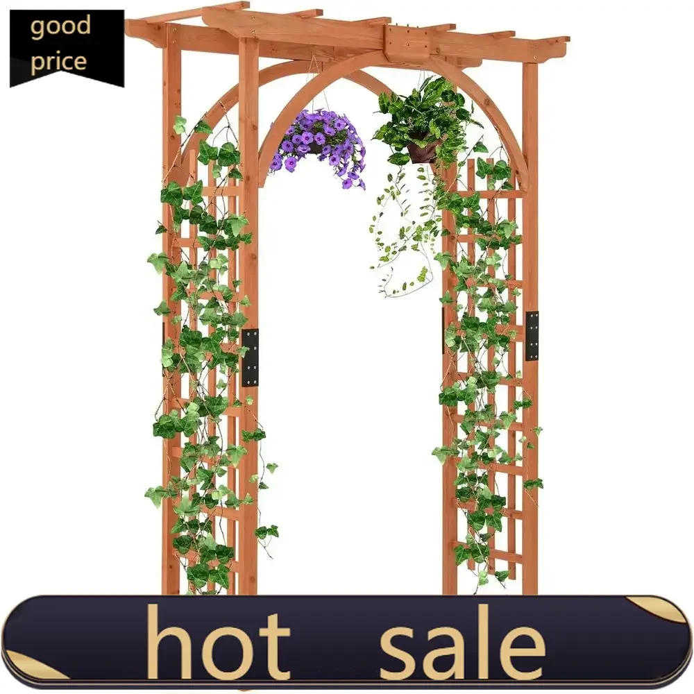 Элегантная садовая беседка 84 для улицы с подвесной корзиной и боковой решеткой для вьющихся растений, идеальная для сада.
Элегантная садовая беседка 84 для улицы с подвесной корзиной и боковой решеткой для вьющихся растений, идеальная для сада.
