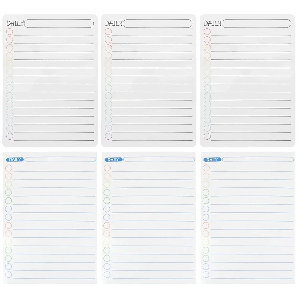 6 Sheets Magnetic Refrigerator Planner Board Whiteboard Calendar Dry Erase Schedule Reminder for Family to Do List Fridge
6 Sheets Magnetic Refrigerator Planner Board Whiteboard Calendar Dry Erase Schedule Reminder for Family to Do List Fridge