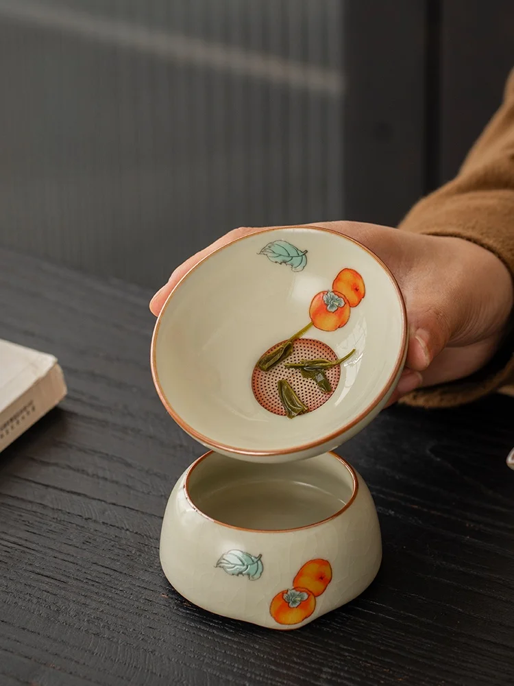 Xiji Ceramic Tea Strainer Set High End Tea Water Separation Design Home Use Premium Quality Tea Accessories Yu Kiln Style
Xiji Ceramic Tea Strainer Set High End Tea Water Separation Design Home Use Premium Quality Tea Accessories Yu Kiln Style