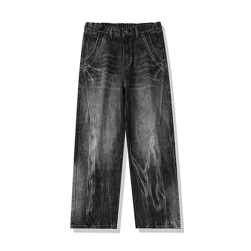 Мужские джинсы American High Street, осень 2024, новые модные брендовые прямые свободные широкие брюки небольшого дизайна
Мужские джинсы American High Street, осень 2024, новые модные брендовые прямые свободные широкие брюки небольшого дизайна