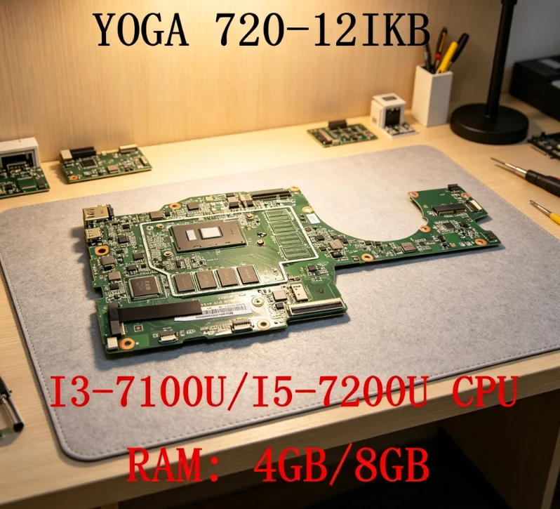 Материнская плата для ноутбука Lenovo Yoga 720-12IKB с процессором i3-7100U/i5-7200U, оперативной памятью 4G/8G, E89382, 5B20Q12217, 5B20Q12172
Материнская плата для ноутбука Lenovo Yoga 720-12IKB с процессором i3-7100U/i5-7200U, оперативной памятью 4G/8G, E89382, 5B20Q12217, 5B20Q12172