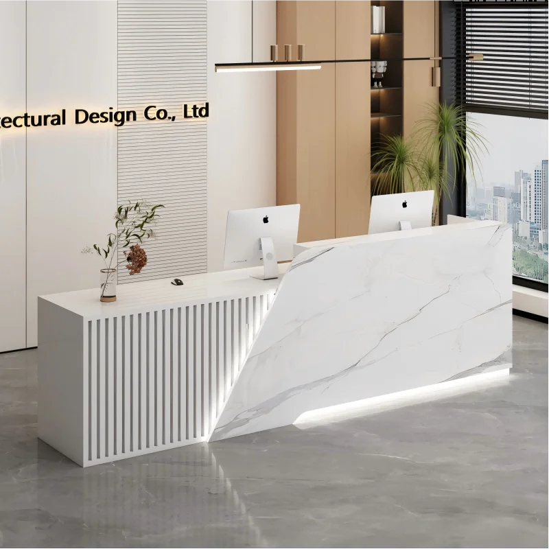 Customized Versatile Desk Table Modern Storage Unique Creative Reception Desk Trendy Luxury Kassen Theke Office Furniture
Customized Versatile Desk Table Modern Storage Unique Creative Reception Desk Trendy Luxury Kassen Theke Office Furniture