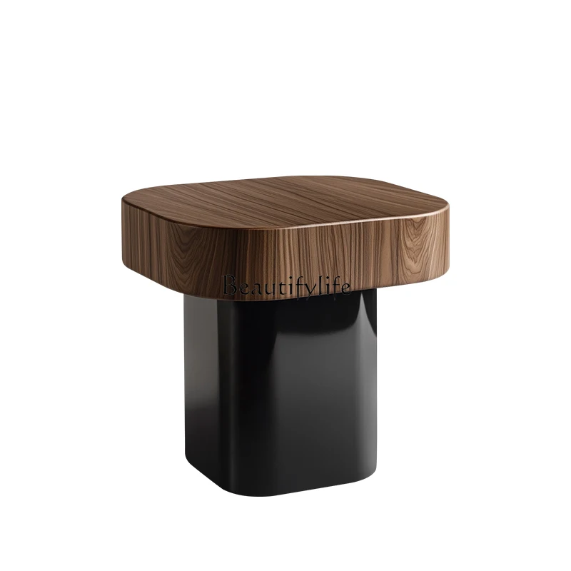 Italian light luxury walnut edge table high-end living room solid wood small coffee table bedside table
Italian light luxury walnut edge table high-end living room solid wood small coffee table bedside table