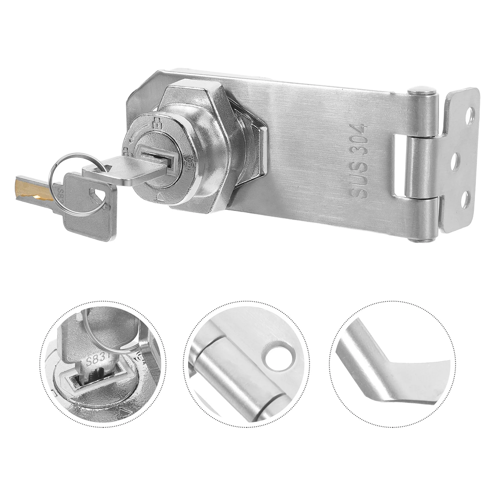 No-Drill Refrigerator Lock Heavy Duty Alloy Fridge Door Hasp Security Lock for Home Office Commercial Cold Storage
No-Drill Refrigerator Lock Heavy Duty Alloy Fridge Door Hasp Security Lock for Home Office Commercial Cold Storage