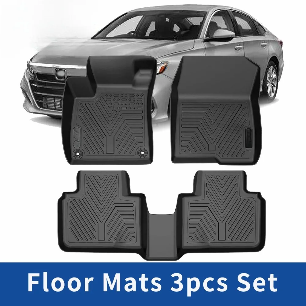 3D Floor Mats Liner Set for 2018-2022 Honda Accord Sedan All Weather TPE Rubber
3D Floor Mats Liner Set for 2018-2022 Honda Accord Sedan All Weather TPE Rubber