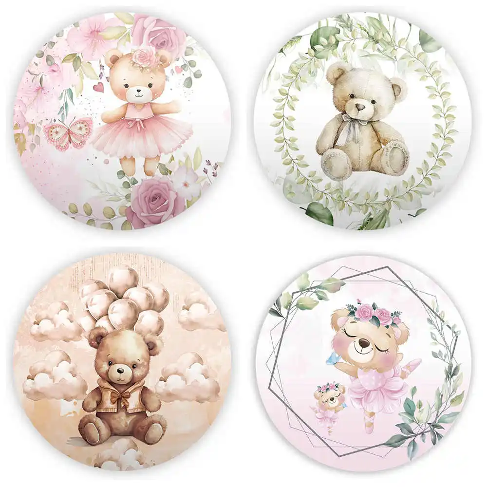 Round Background Cute Bear We Can Bearly Wait Kids Birthday Party Baby Shower Decor Backdrop Circle Cover Photo Studio Supplies
Round Background Cute Bear We Can Bearly Wait Kids Birthday Party Baby Shower Decor Backdrop Circle Cover Photo Studio Supplies