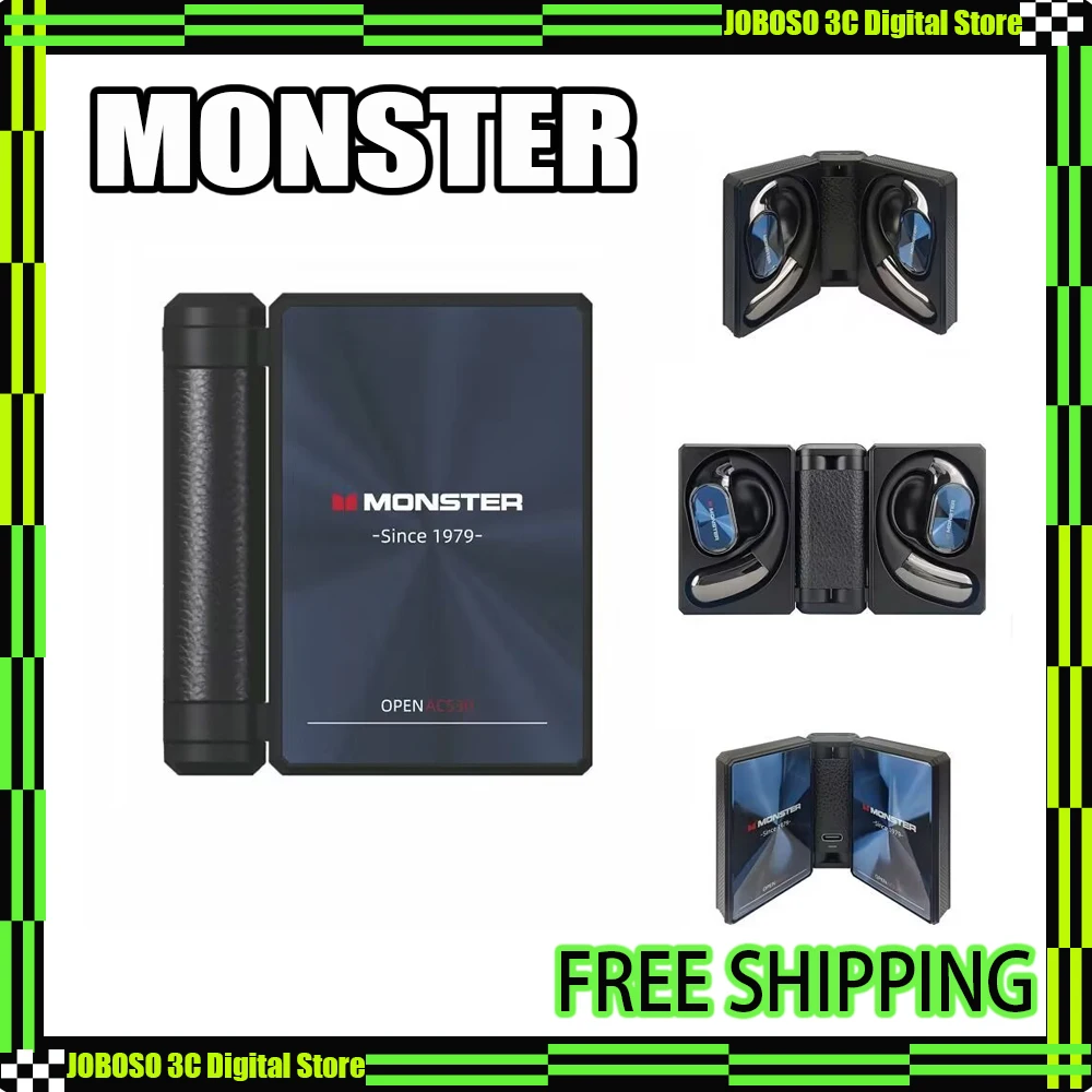 Беспроводные Bluetooth 6.0 наушники MONSTER AC530 с костной проводимостью, заушные, не внутриканальные, двойные складные спортивные наушники, на заказ
Беспроводные Bluetooth 6.0 наушники MONSTER AC530 с костной проводимостью, заушные, не внутриканальные, двойные складные спортивные наушники, на заказ