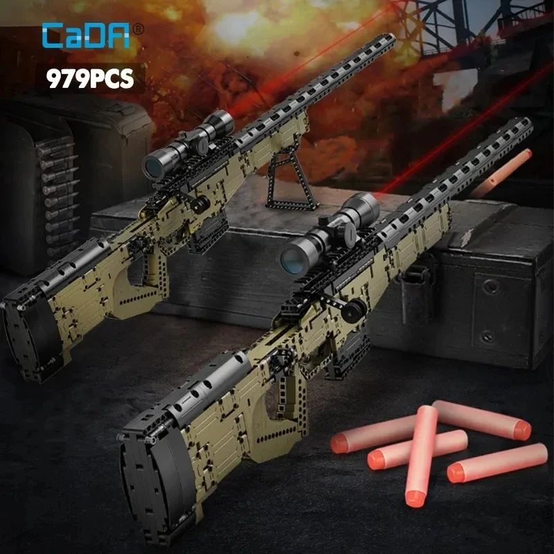 113CM New Technical Police Military Weapon Sniper Rifle Building Blocks AWM For Assault Rifle Brick MOC Toys for Christmas Gifts
113CM New Technical Police Military Weapon Sniper Rifle Building Blocks AWM For Assault Rifle Brick MOC Toys for Christmas Gifts