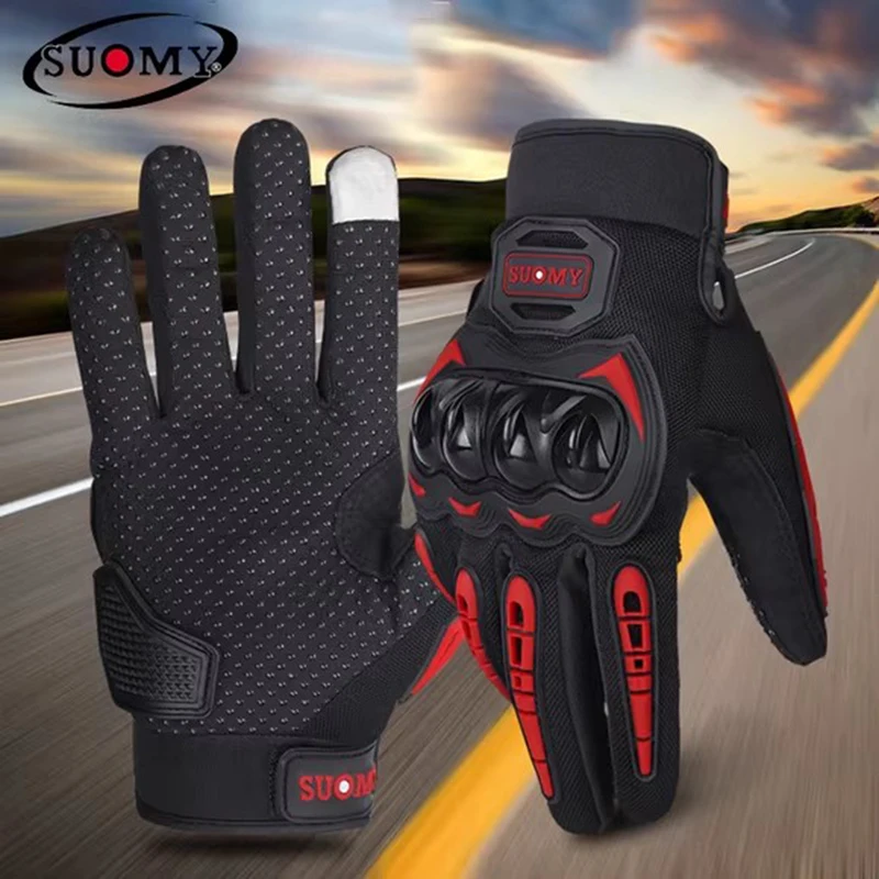 Suomy Summer Breathable Touch Screen Motorcycle Gloves Anti-Fall Protection for Outdoor Riding Lightweight Comfortable Luvas
Suomy Summer Breathable Touch Screen Motorcycle Gloves Anti-Fall Protection for Outdoor Riding Lightweight Comfortable Luvas