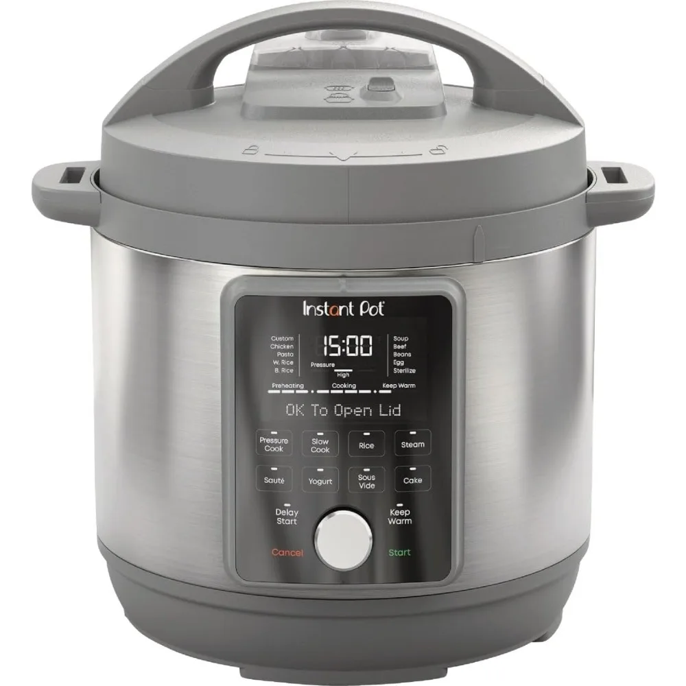 Duo Plus, 8-Quart Whisper Quiet 9-in-1 Electric Pressure Cooker, Slow Rice Cooker, Steamer, Sauté, Yogurt Maker, Warmer & Steri
Duo Plus, 8-Quart Whisper Quiet 9-in-1 Electric Pressure Cooker, Slow Rice Cooker, Steamer, Sauté, Yogurt Maker, Warmer & Steri