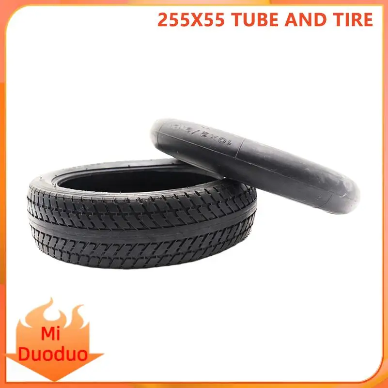 Replacement 255X55 outer tire and inner tube kit designed for electric scooter tricycle use
Replacement 255X55 outer tire and inner tube kit designed for electric scooter tricycle use