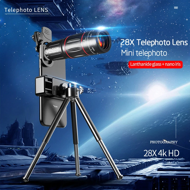 28X Lens Telescope Phone Camera Lens For Cellphone Wide Angle Lens Macro Telephoto Lens Zoom Phone Camera Fish eye Lens Phone
28X Lens Telescope Phone Camera Lens For Cellphone Wide Angle Lens Macro Telephoto Lens Zoom Phone Camera Fish eye Lens Phone