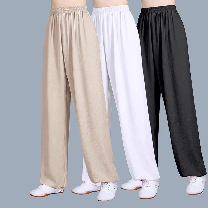 Tai Chi Pants Kung Fu Martial Art Elastic Crepe Hemp Yoga Pants Trousers Taiji Lounge Lantern Pants Great Elasticity
Tai Chi Pants Kung Fu Martial Art Elastic Crepe Hemp Yoga Pants Trousers Taiji Lounge Lantern Pants Great Elasticity