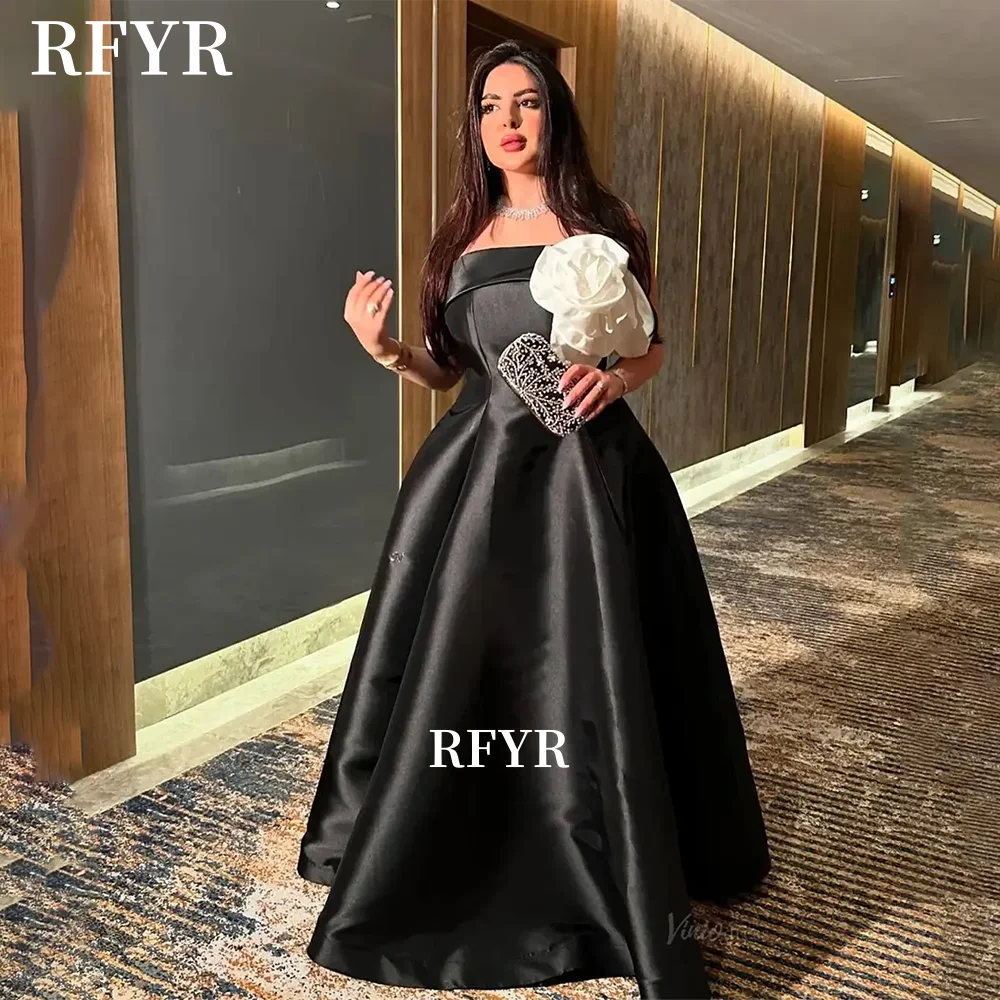 RFYR A Line Prom Dresses Floor Length Party Dress with Flowers Wedding Party Dress for Women for Arabic Women Dress Customized
RFYR A Line Prom Dresses Floor Length Party Dress with Flowers Wedding Party Dress for Women for Arabic Women Dress Customized